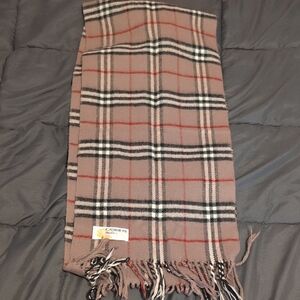 Nova Check Cashmere Classic Plaid Wool Scarf